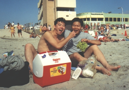 At the beach